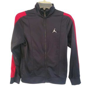 Youth Nike Air Jordan Full Zip Black/Red Track Red Black Jacket Boy's Size Large
